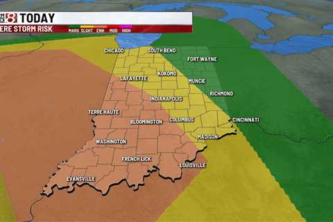 Hot, humid with thunderstorms on Thursday – WISH-TV |  Indianapolis News |  Indiana weather