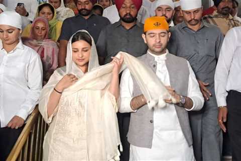 Parineeti Chopra-Raghav Chadha seek blessings at Golden temple ahead of their wedding; See Pics