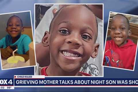 Grieving mom talks about night son, 7, was shot