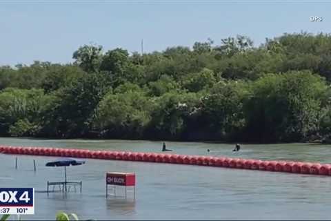 Justice Department tells Texas that floating barrier on Rio Grande raises humanitarian concerns