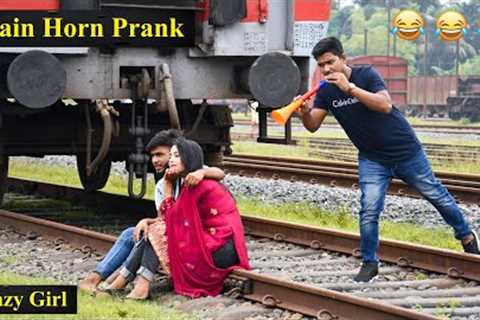 Viral Train Horn Prank on Girl 2022 | Funny Prank Videos | 4-Minute Fun