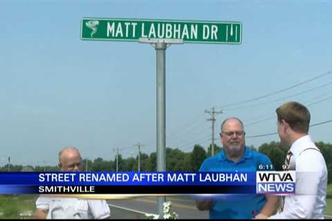 Smithville renames street in honor of WTVA Chief Meteorologist Matt Laubhan