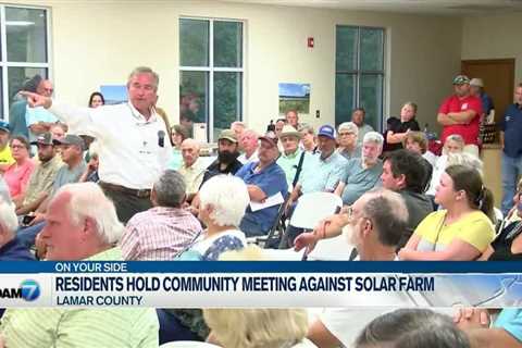 Residents hold community meeting against solar farm in Lamar County