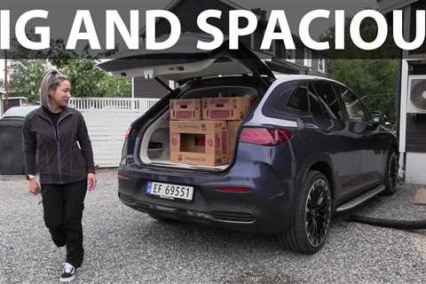 Mercedes EQE SUV banana box test