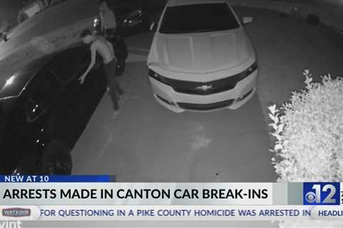 Four juveniles arrested for Canton auto burglaries