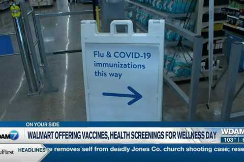 Walmart offering vaccines, health screenings for wellness day