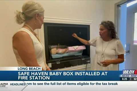 Long Beach safe haven box installed