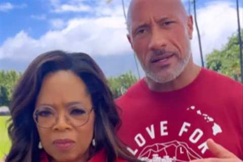 The Rock teams with Oprah Winfrey to announce stunning £7.8m fund to help people affected by Maui..