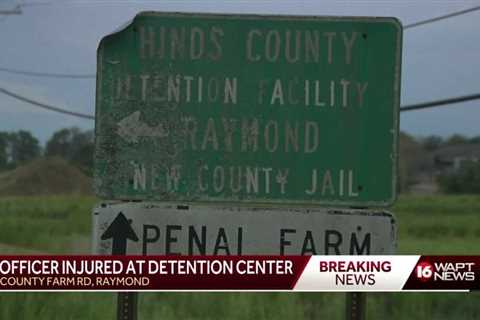 Officer injured at detention center