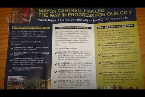 Mayor Cantrell denies conflicting statements regarding controversial mailer