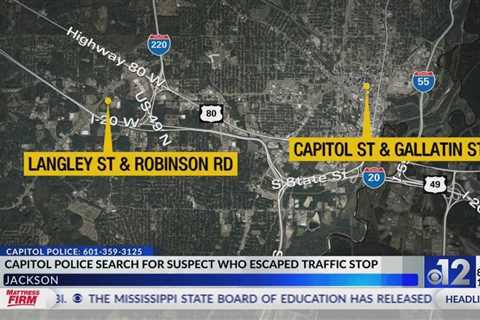 Capitol police search for suspect who escaped traffic stop