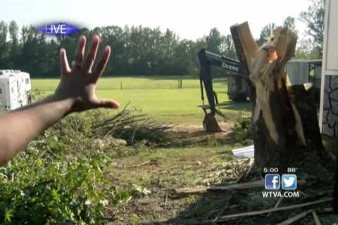 Severe weather swept through Potts Camp on Wednesday