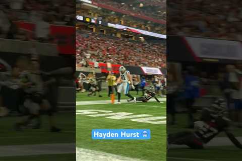 TOUCHDOWN 🏈 #panthers #HaydenHurst #atlanta