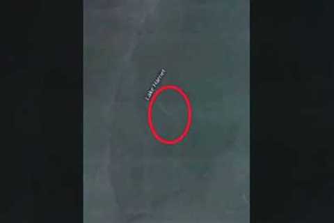 This Satellite Accidentally Makes A Chilling Discovery Inside This Lake #shorts