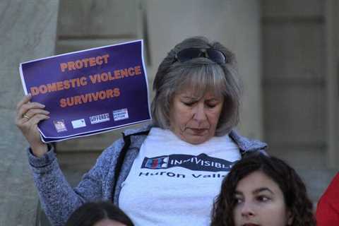 Advocates, lawmakers push for firearm restrictions for domestic abusers in statewide day of action ⋆