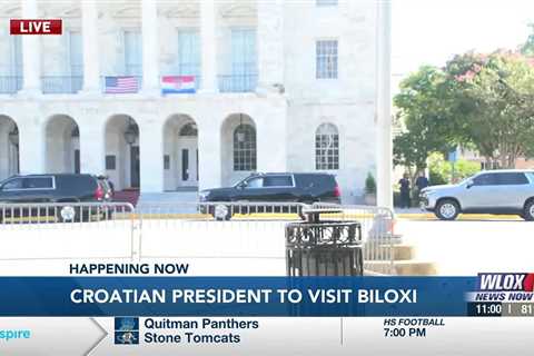 LIVE REPORT: Croatia’s president visits Biloxi