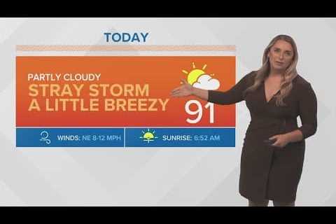 New Orleans Weather: Spotty showers possible the rest of the work week, less muggy this weekend