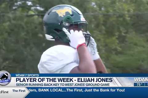 Player of the Week: West Jones junior RB Elijah Jones