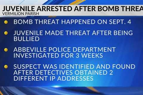 Student who made bomb threat to Abbeville High School found