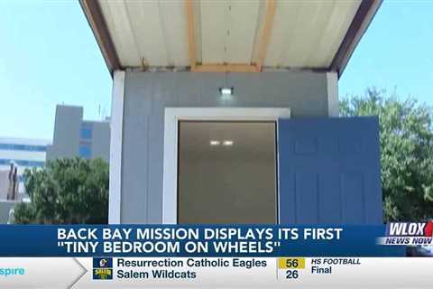 Back Bay Mission displays transitional shelter built by Gulfport students