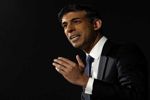 What time is Rishi Sunak's speech at Conservative Party Conference today?