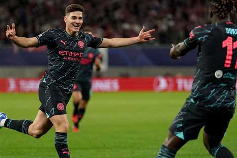 Watch: Alvarez’s sensational curler lifts Man City to win over Leipzig