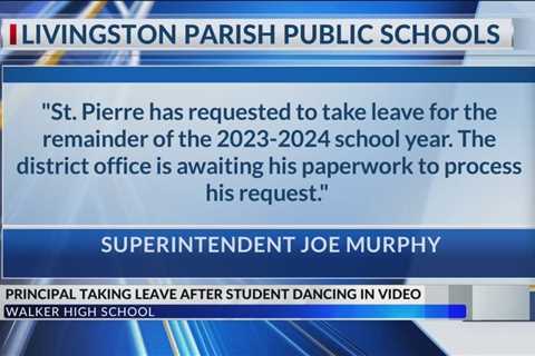 Walker High School principal requests leave for rest of school year