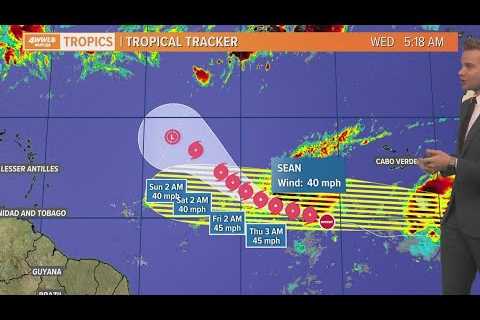 Wednesday morning tropical update: Gulf low brings wind and rain, Sean forms