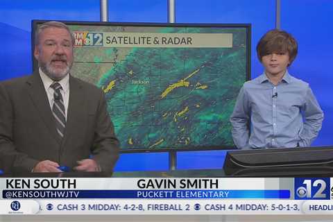 Junior Weathercaster Gavin Smith