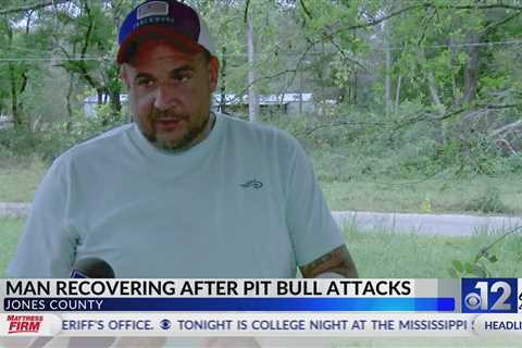 Man recovering after Jones County pit bull attack