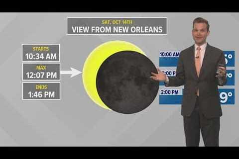 New Orleans Weather: Solar eclipse Saturday, cooler temps