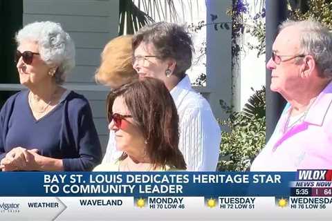 Bay St. Louis dedicates heritage star to community leader