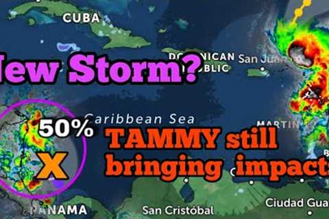 A New Caribbean storm could quickly form, Hurricane TAMMY’s final impacts to the Lesser Antilles