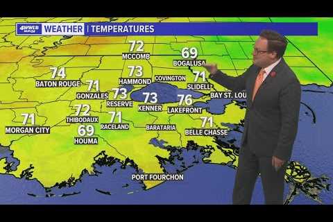 Weather: mild, humid temperatures and cold air on the way