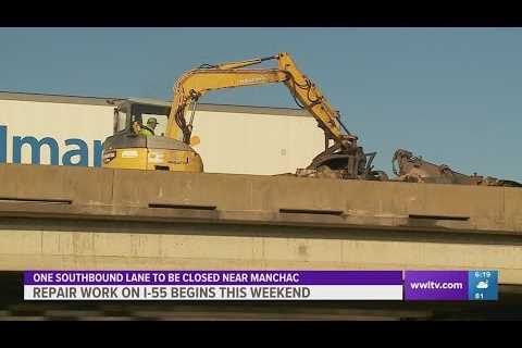 Crews begin repairs on I-55