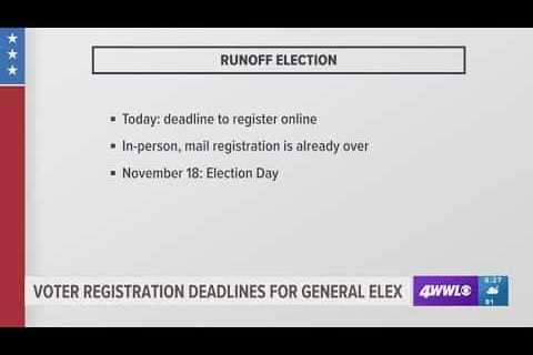 Voting deadline for runoff elections end at midnight