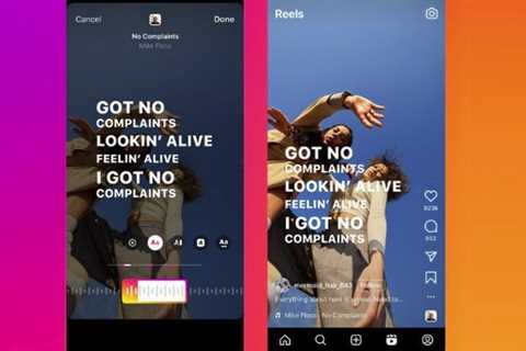 Instagram Adds Song Lyrics Display in Reels Clips