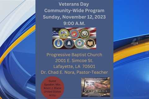 Progressive Baptist Church hosting Community-Wide Veterans Day Program