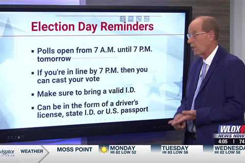 Election day reminders before voters head to the polls