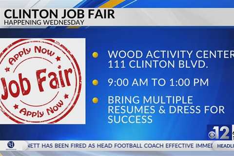 Clinton to host community job fair this week