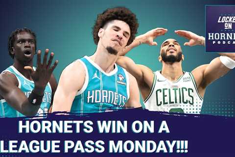 The Charlotte Hornets beat the Celtics!! LaMelo Ball plays clutch winning basketball.