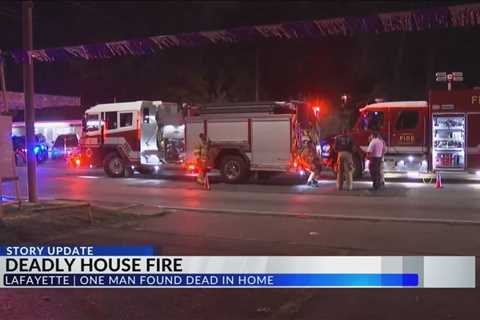 Body found after house fire on Evangeline Thruway