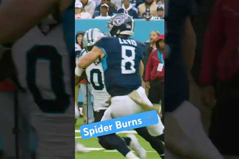 Caught in the web ????️ #nfl #panthers #BrianBurns