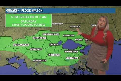 Weather: Heavy rain tonight through Saturday, drier on Sunday