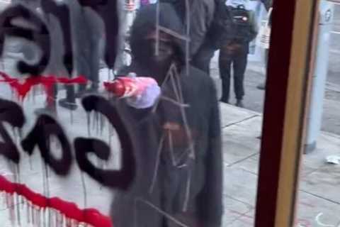 Antifa Militants Terrorize Customers at Seattle Starbucks, Spray Paint Anti-Israel Messages