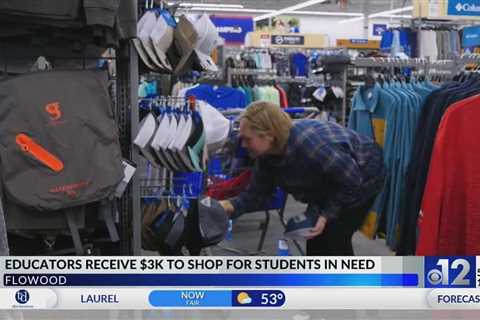 Educators receive $3,000 to shop for students in need