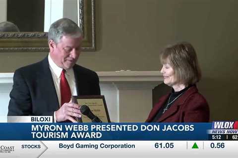 Myron Webb awarded Don Jacobs Tourism Award winner