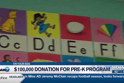 The First delivers $100,000 to Lamar preschool program