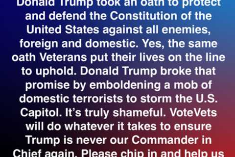 U.S. Veterans Are Revolted by Trump