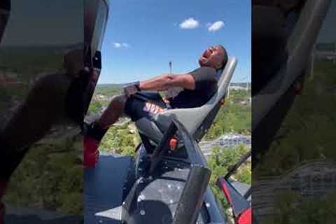 Guy faces his worst nightmare - a roller coaster